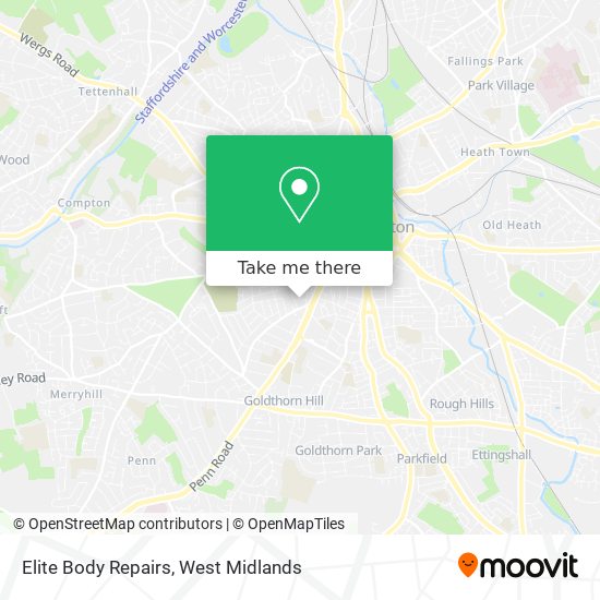 Elite Body Repairs map