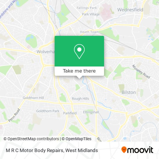 M R C Motor Body Repairs map