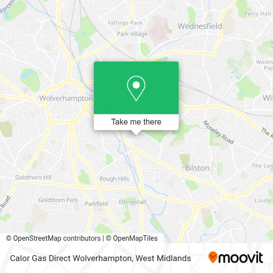 Calor Gas Direct Wolverhampton map