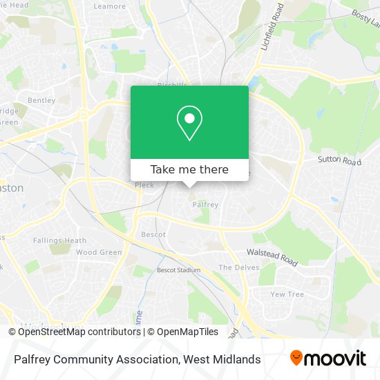 Palfrey Community Association map