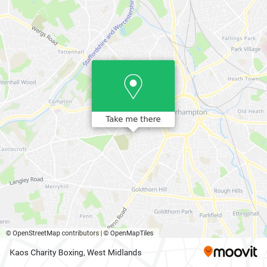 Kaos Charity Boxing map