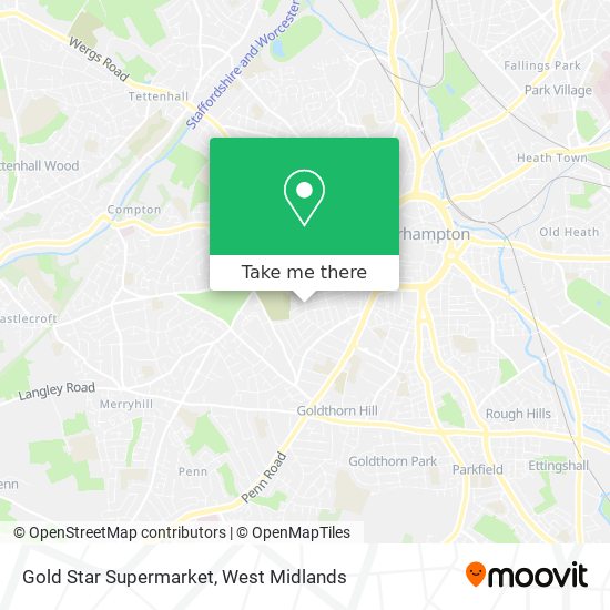 Gold Star Supermarket map