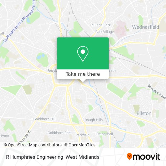 R Humphries Engineering map