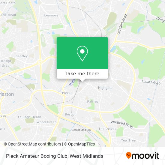 Pleck Amateur Boxing Club map