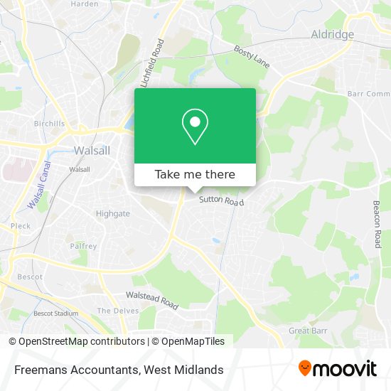 Freemans Accountants map