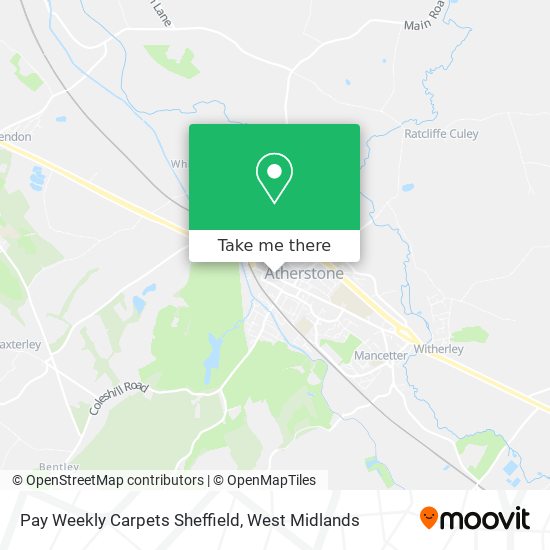 Pay Weekly Carpets Sheffield map