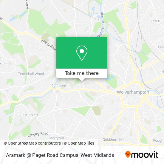 Aramark @ Paget Road Campus map