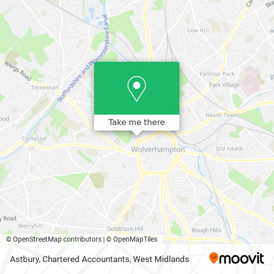 Astbury, Chartered Accountants map