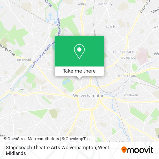 Stagecoach Theatre Arts Wolverhampton map