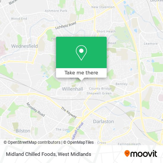 Midland Chilled Foods map