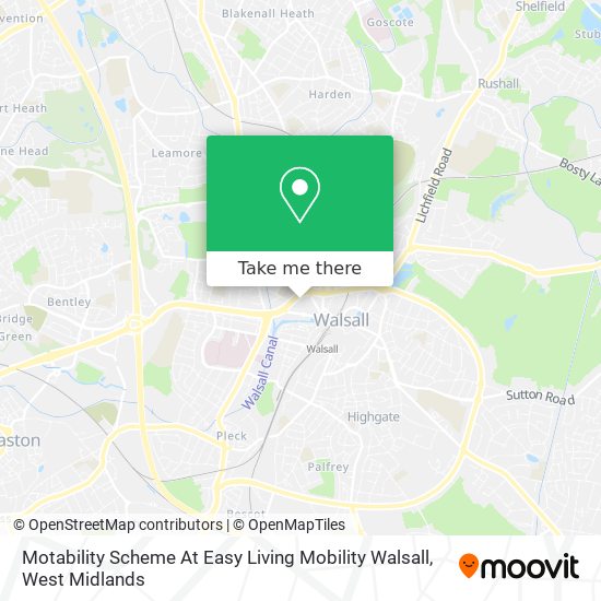 Motability Scheme At Easy Living Mobility Walsall map