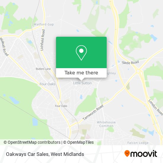 Oakways Car Sales map