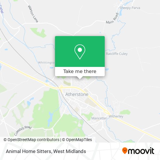 Animal Home Sitters map