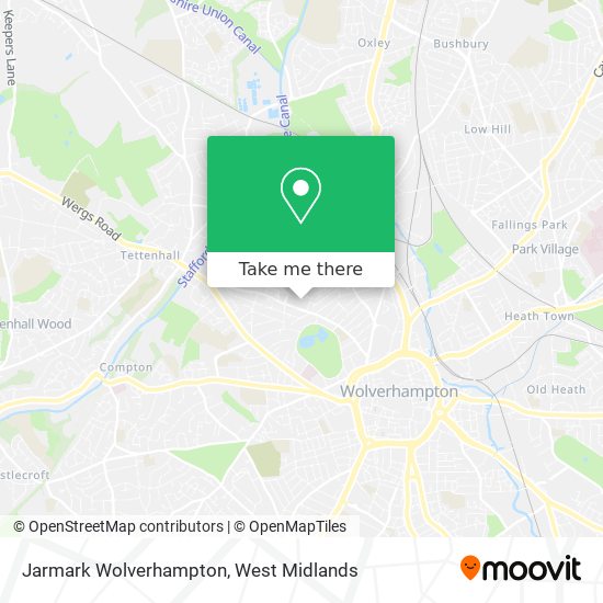 Jarmark Wolverhampton map