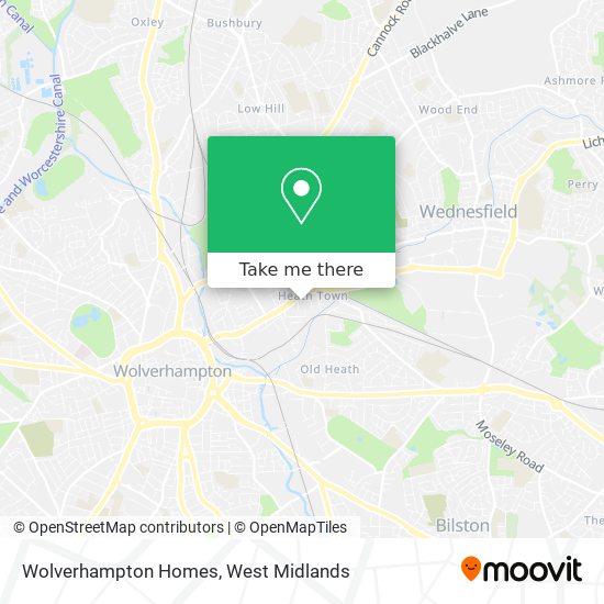 Wolverhampton Homes map