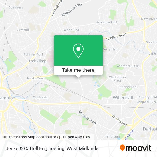 Jenks & Cattell Engineering map