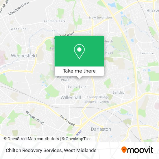 Chilton Recovery Services map