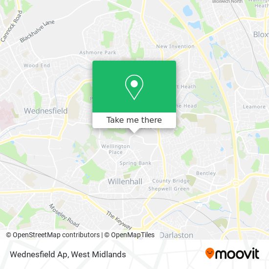 Wednesfield Ap map