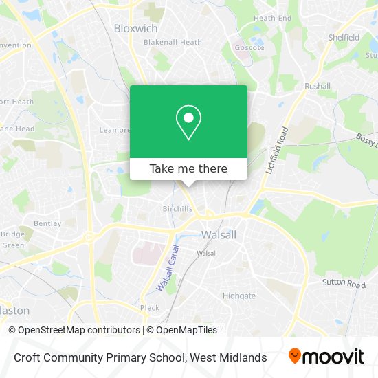 Croft Community Primary School map