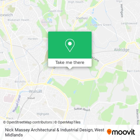 Nick Massey Architectural & Industrial Design map