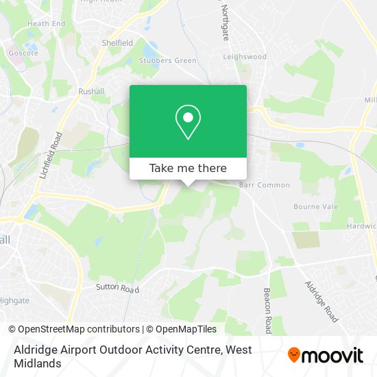 Aldridge Airport Outdoor Activity Centre map