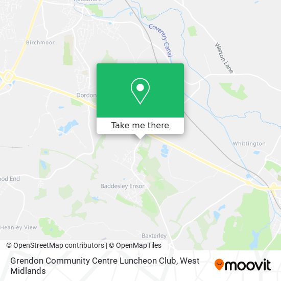 Grendon Community Centre Luncheon Club map