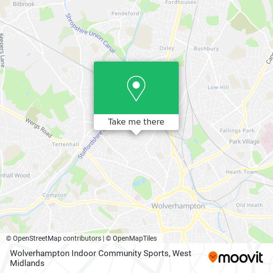 Wolverhampton Indoor Community Sports map