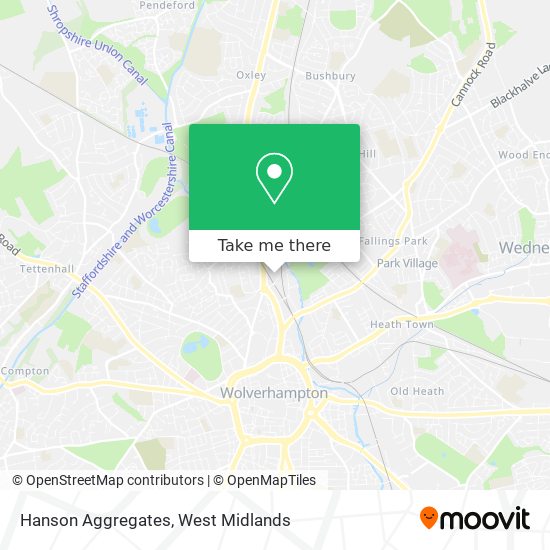 Hanson Aggregates map