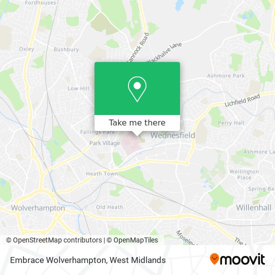 Embrace Wolverhampton map