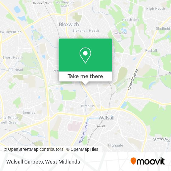 Walsall Carpets map