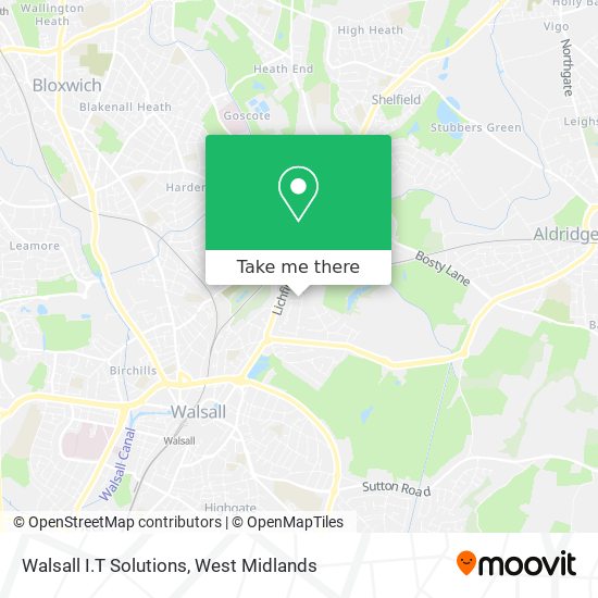 Walsall I.T Solutions map