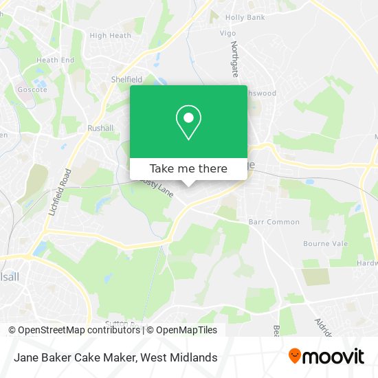 Jane Baker Cake Maker map