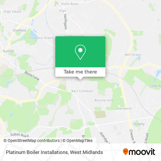 Platinum Boiler Installations map