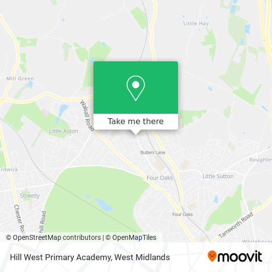 Hill West Primary Academy map