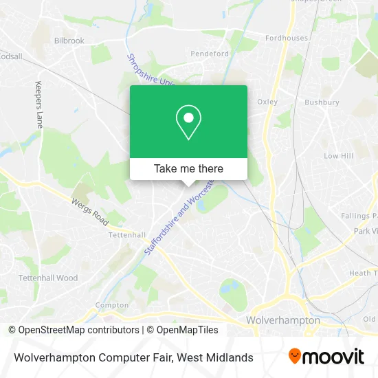 Wolverhampton Computer Fair map