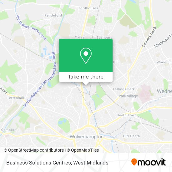 Business Solutions Centres map