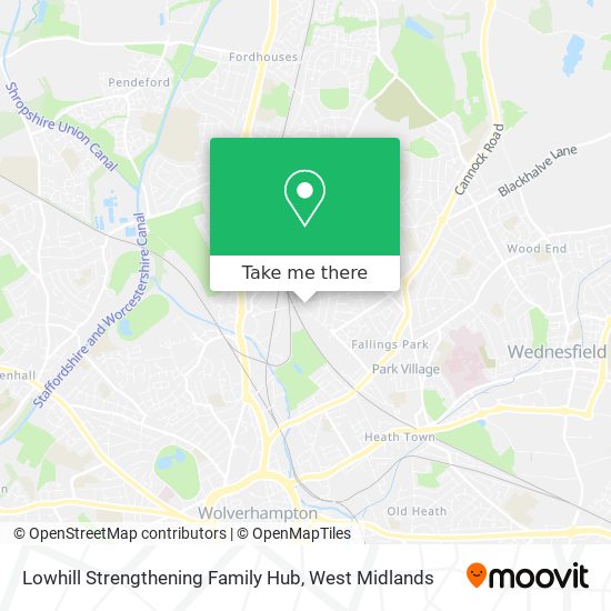 Lowhill Strengthening Family Hub map