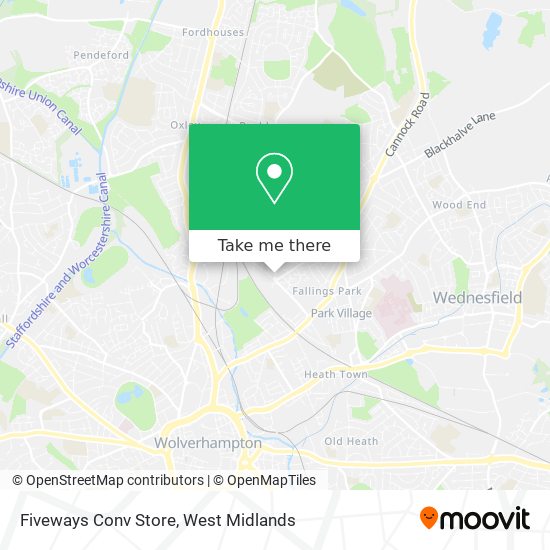 Fiveways Conv Store map