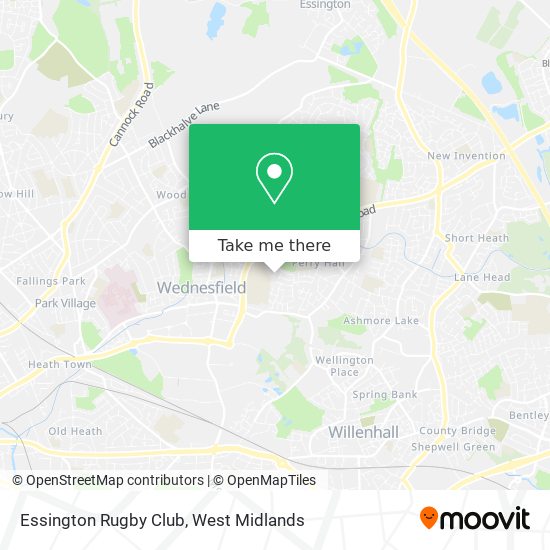 Essington Rugby Club map