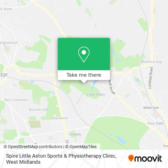 Spire Little Aston Sports & Physiotherapy Clinic map