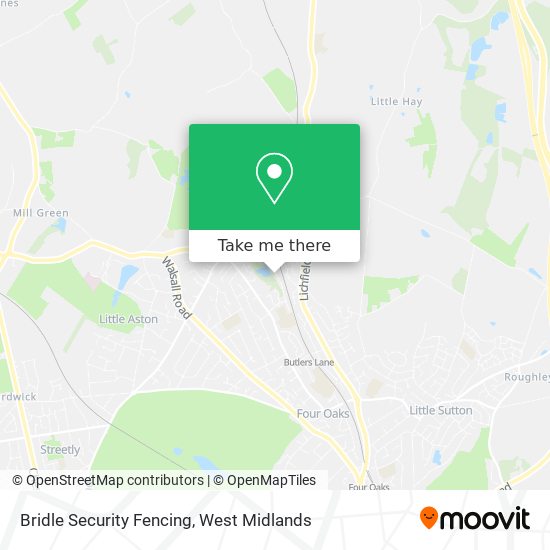 Bridle Security Fencing map