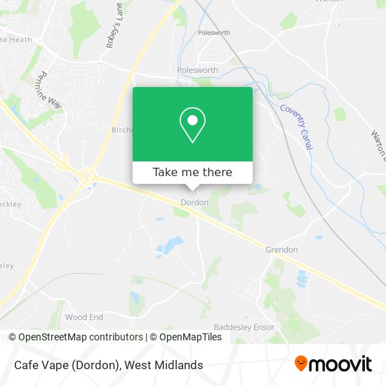 Cafe Vape (Dordon) map