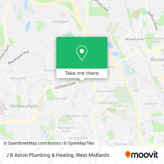 J B Aston Plumbing & Heating map