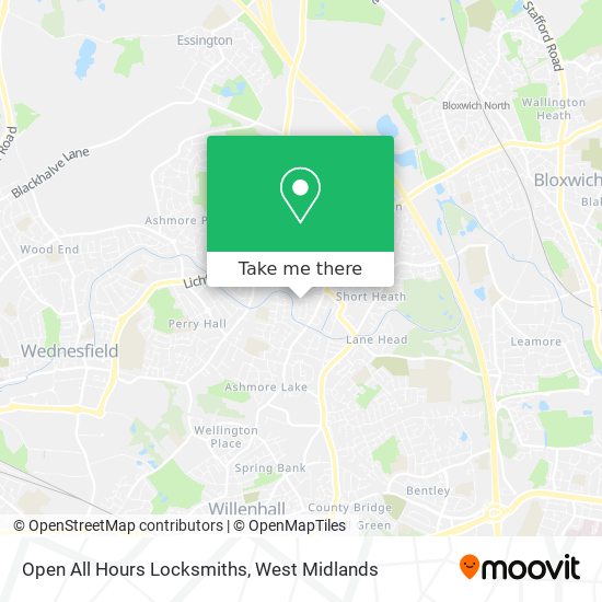 Open All Hours Locksmiths map