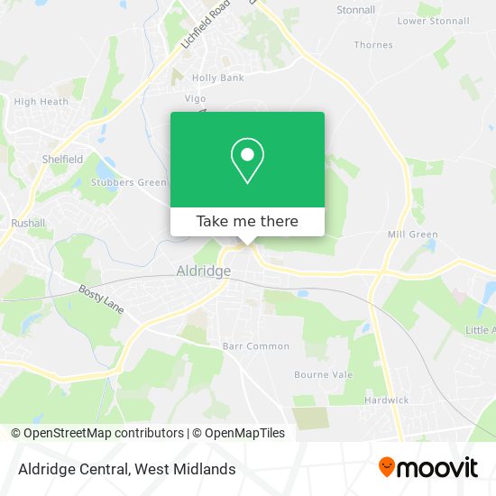 Aldridge Central map