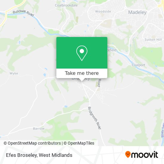 Efes Broseley map