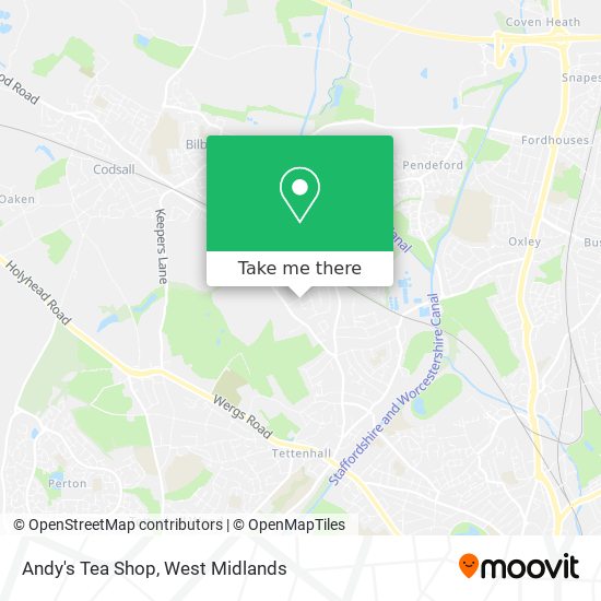 Andy's Tea Shop map
