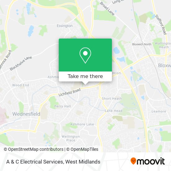 A & C Electrical Services map