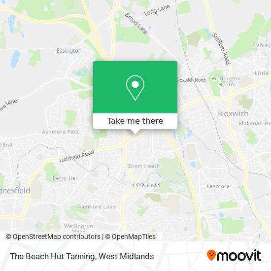 The Beach Hut Tanning map