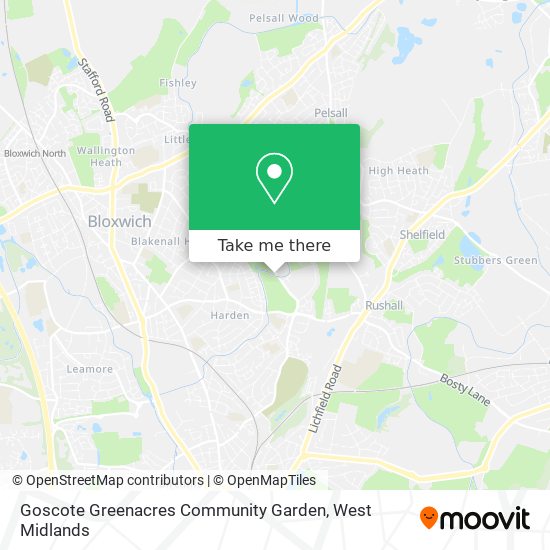 Goscote Greenacres Community Garden map
